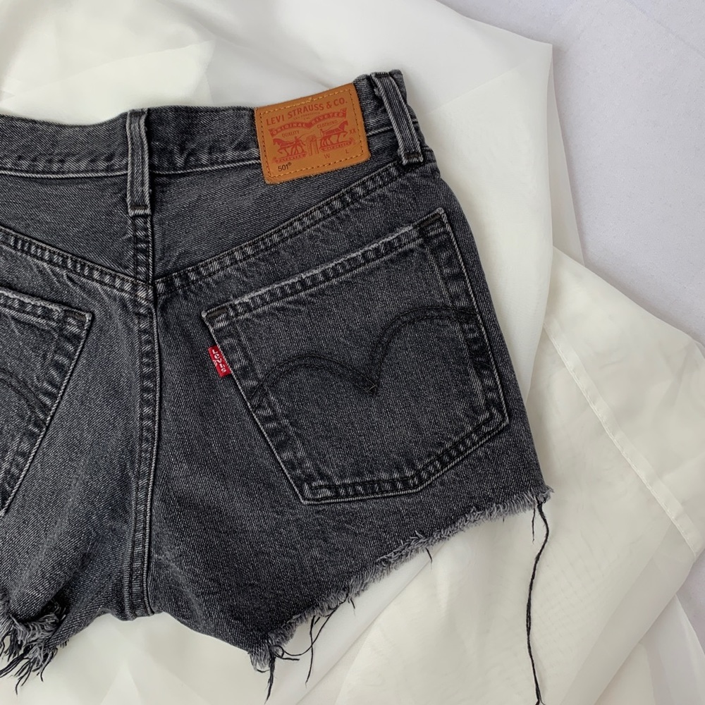 Black Levi’s 501 Jean Shorts